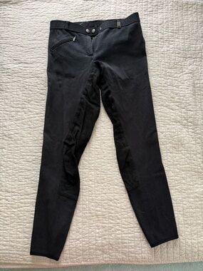 Black Women's Equestrian Leggings - Sleek Riding Tights